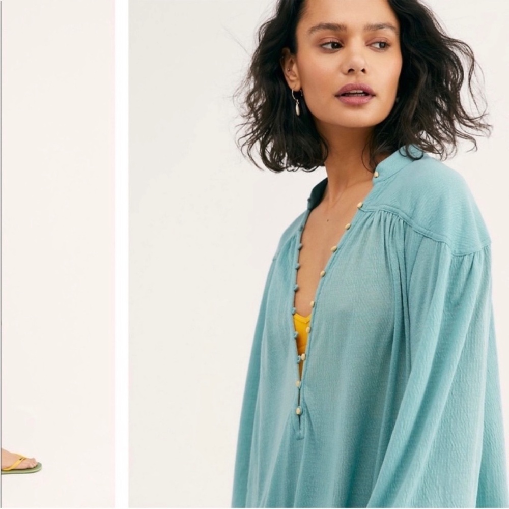 Free People Beach Primrose‎ Maxi Dress Loose Oversized Boho - Picture 3 of 6
